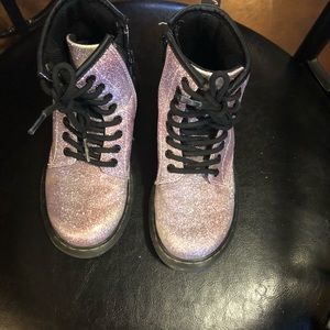 Super Cute Sparkly Pink Dr. Martens Delaney Boots!